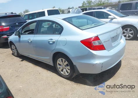 2012 Honda Civic Lx из США, поврежденный, VIN 19XFB2F57CE334427